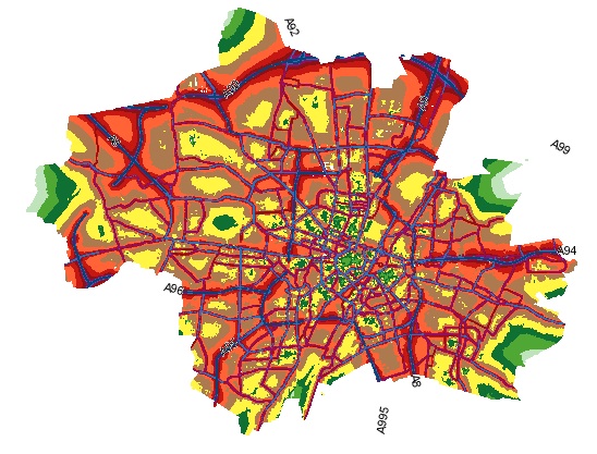 Lärmkarte von München