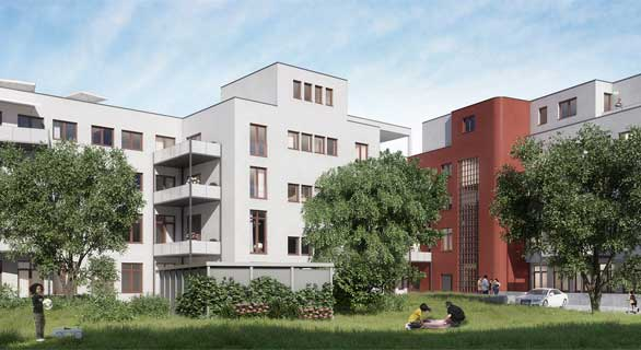 Attraktives Neubauvorhaben in Frankfurt-Rödelheim: "Alex 65". Bild: NDI Schumann Immobilien