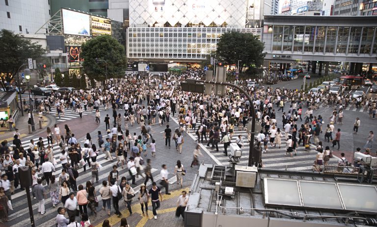 "Noise protection in new build real estate" - Tokyo Shibuya Crossing Rushhour