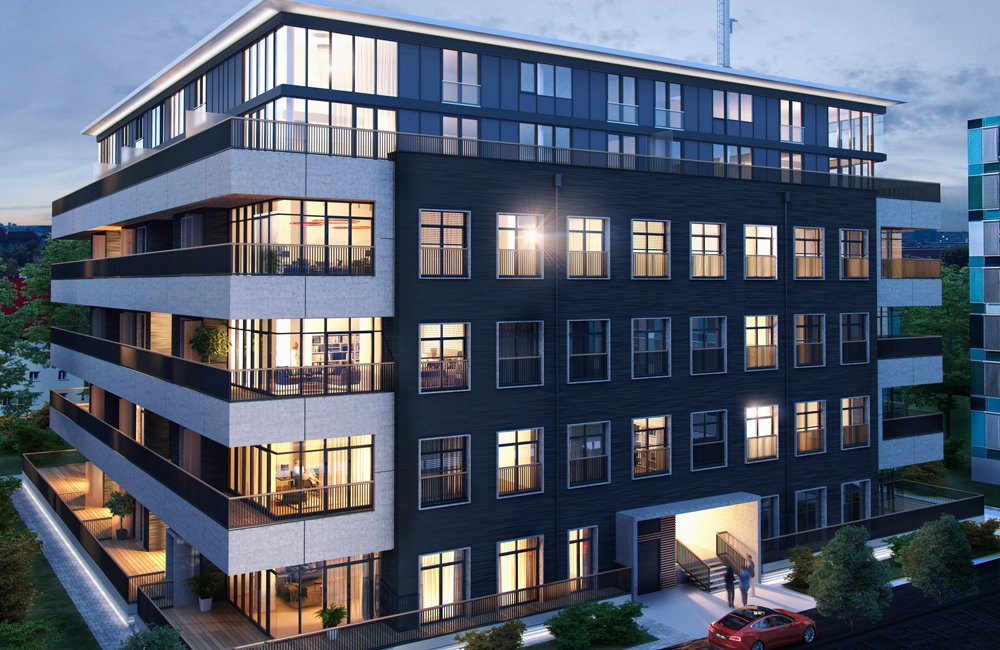 Neubau von 50 Eigentumswohnungen: „Industrielofts“ (Bild: BEWOCON Berliner Wohnbau Consult GmbH).