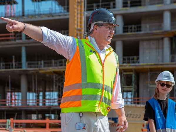 Bauarbeiter Elbtower Hamburg