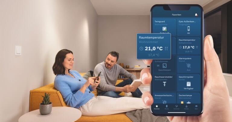 Bosch Smart Home im Neubau Heizungssteurung App