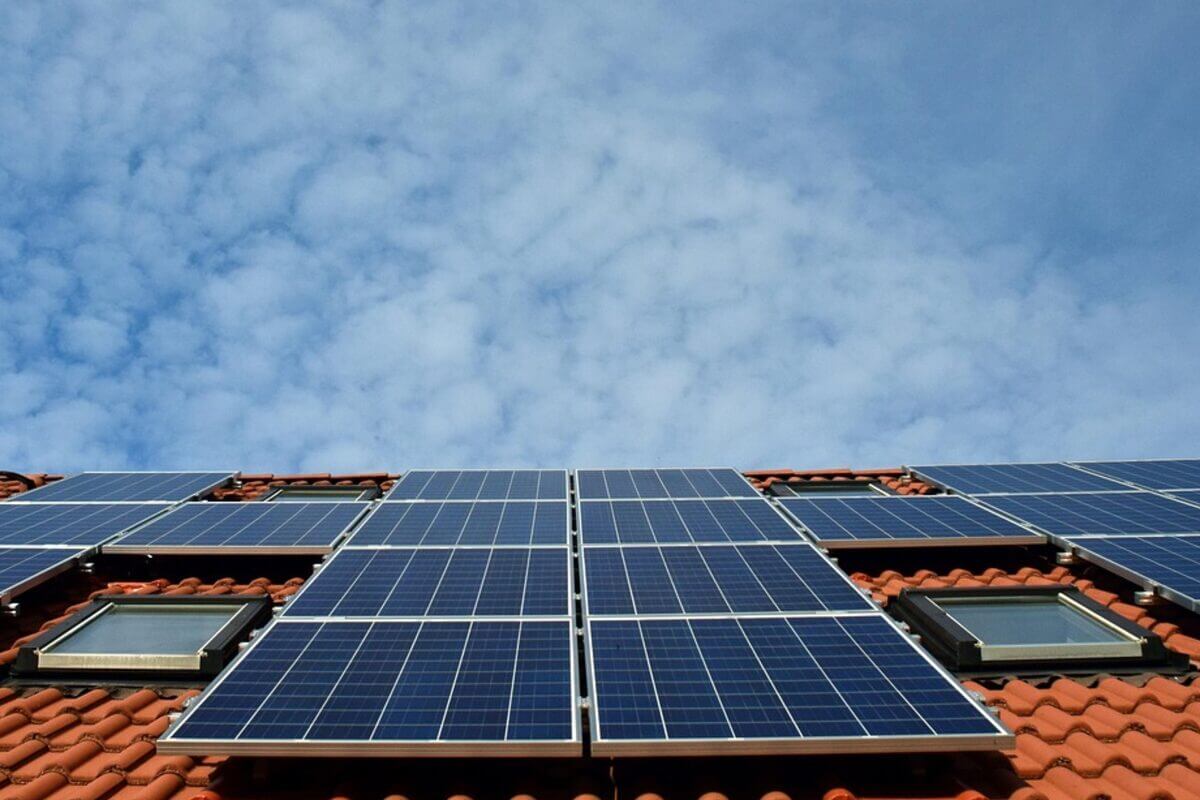 Solaranlage auf dem Dach